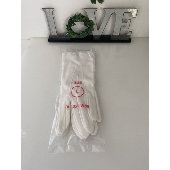 1 Pair White Class A Dress Uniform Gloves Band Parade Honor Fireman Police NIB - Picture 9 of 11